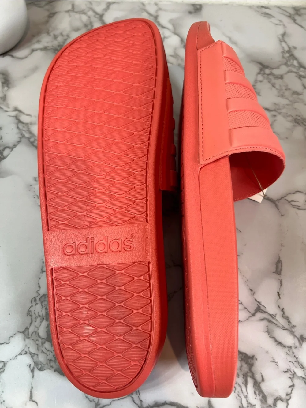 Adidas Adilette Comfort Slides - Adidas Slip-on Sandals  Size 16